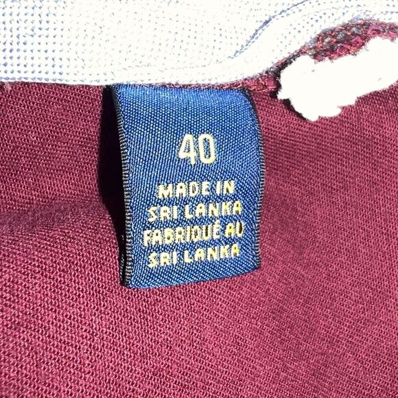 POLO Ralph Lauren 100% Cotton Chino Shorts Men Size 40 Maroon 9in Inseam - Picture 7 of 7